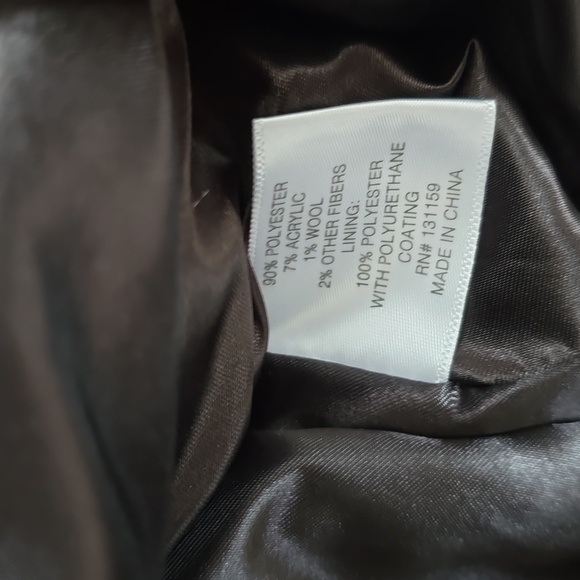 LIZ CLAIBORNE WOMEN'S BLACK, BEIGE AND WHITE COAT SIZE SMALL - Picture 15 of 16